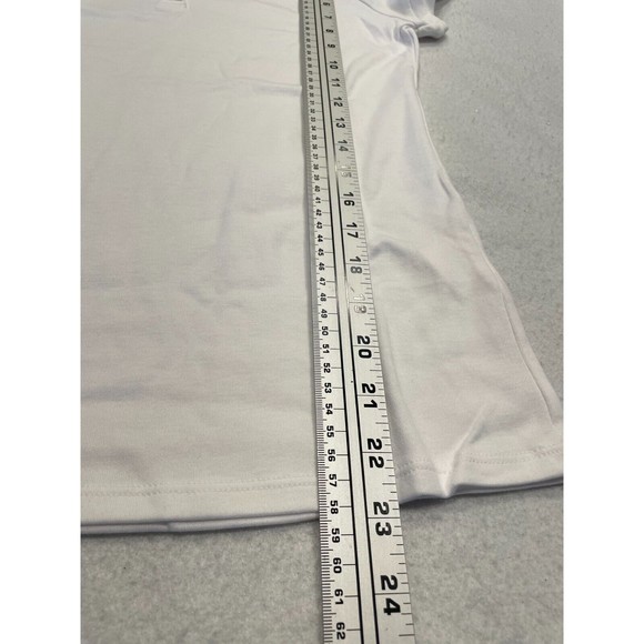 IZOD Approved Girls School Uniform Short Sleeve Polo Shirt XL 16 White NWT - Picture 8 of 9